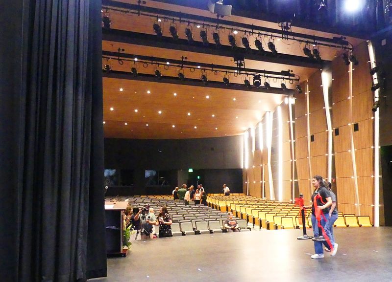 Hesperia Unified School District officials on April 7, 2026, hosted a ribbon-cutting ceremony for its new multi-purpose Hesperia High School Center for the Arts.