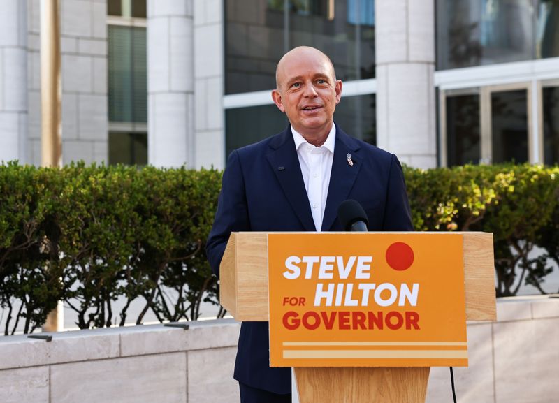 Former Fox News host Steve Hilton is vying for the governor's seat in California.
