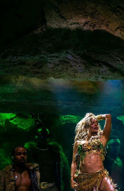 Karol G performs "Oki Doki" during her headlining set on the Coachella stage during Weekend 1 of the Coachella Valley Music and Arts Festival in Indio, Calif., Sunday, April 12, 2026.