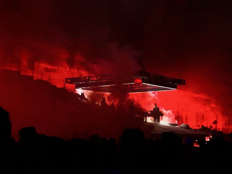 Nine Inch Noize performs during the Coachella Valley Music and Arts Festival in Indio, Calif., on April 18, 2026.