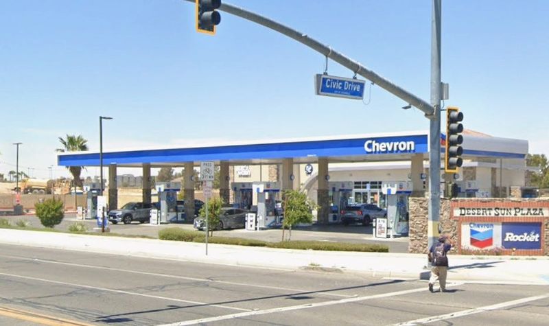 A Chevron Gas and Rocket convenience store, 15680 Roy Rogers Drive in Victorville.