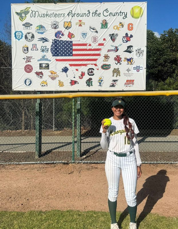 Viviana Ramirez tossed a shutout and hit a home run to lead Moorpark to a win over Royal on April 21.
