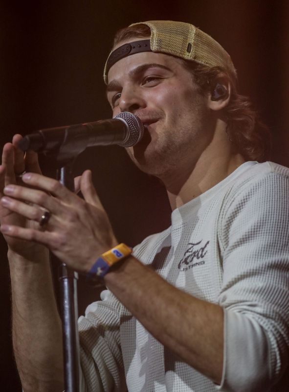 Max McNown performs on the Palamino Stage during the Stagecoach Festival on Sunday, April 26, 2026 in Indio, California