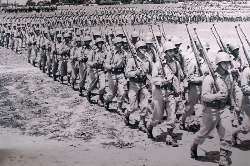 The Ritchie Boys train at Camp Ritchie, Md., sometime during World War II.