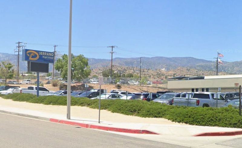 Serrano High School, 9292 Sheep Creek Road in Phelan.
