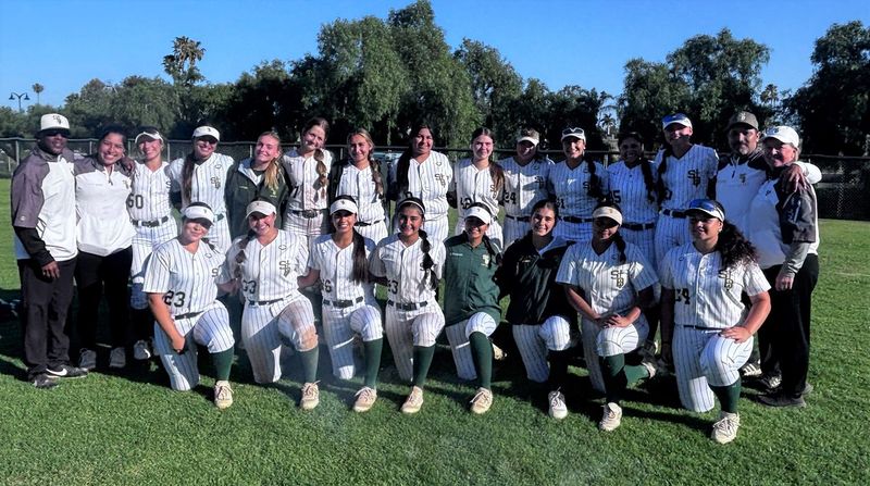 The St. Bonaventure High softball team clinched the Tri-Valley League title by beating Grace 10-9 on a walk-off grand slam by Audrina Tinoco in the bottom of the eighth inning on Tuesday, April 28, 2026.