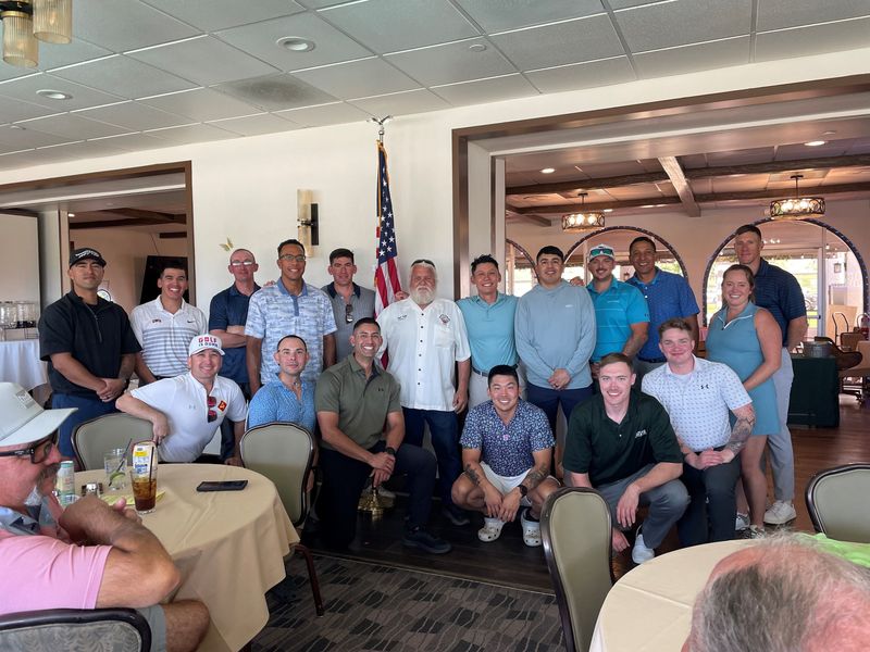 Marines are treated to a day of golf and food on April 18, 2026, by the Desert Hot Springs Elks Lodge #2639.
