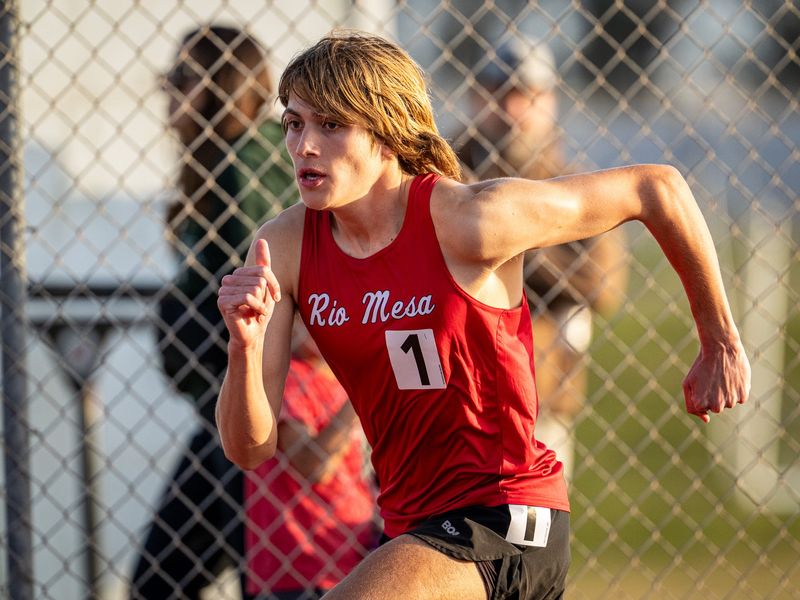 Rio Mesa's Derek Luna won the 3,200 meters in a meet-record 9 minutes, 10.91 seconds at the Channel League Track and Field Championships on Thursday, April 30, at Oxnard High’s Houser Stadium. He also finished second in the 1,600.