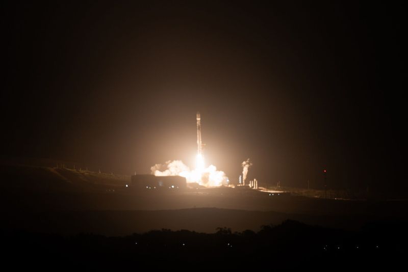 A SpaceX Falcon 9 rocket launches early May 3 from the Vandenberg Space Force Base carrying several payloads, including the CAS500-2 satellites for South Korea, during a rideshare mission.