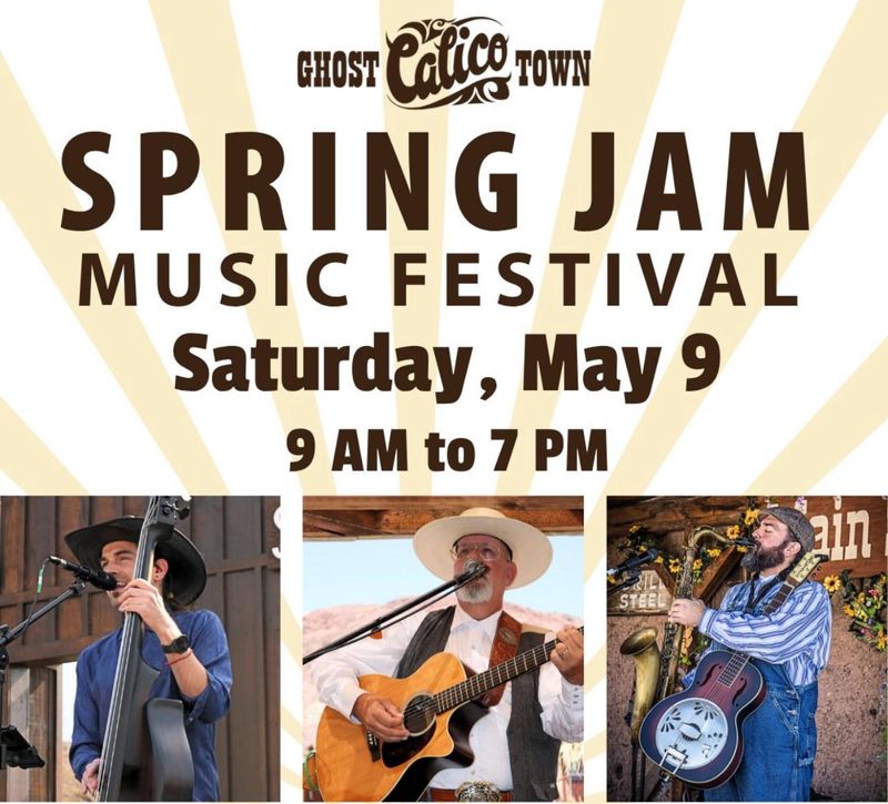 The inaugural Calico Ghost Town Spring Jam on May 9, 2026, will bring multiple music genres, gunfighter shows, pig racing and more to the popular venue near Barstow.