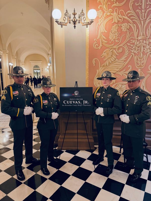 Members of the Victorville Sheriff’s Station were among many who attended the California Peace Officer’s Memorial in Sacramento on May 4, 2026. The officers also honored the memory of San Bernardino County Sheriff’s Deputy Hector Cuevas, Jr., who served out of the Victorville station.