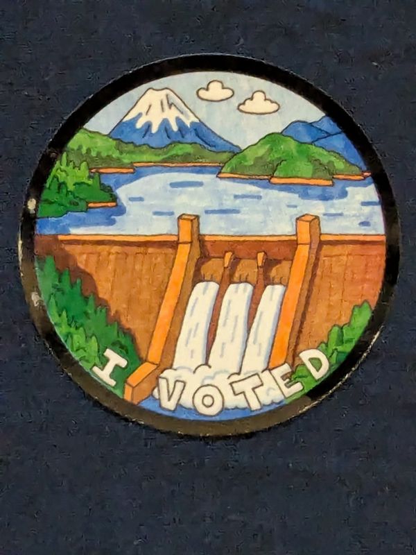"I Voted" stickers featuring Shasta County scenes came in the mail with ballots for the June, 2026, primary election.