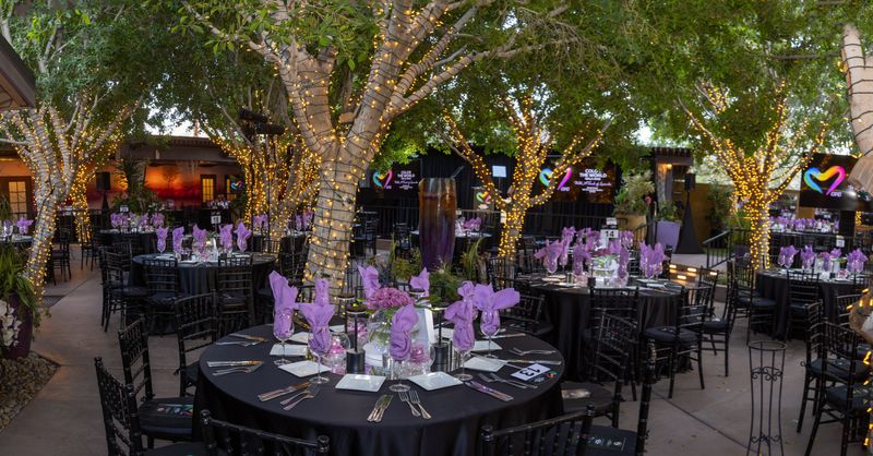 Magical table settings at Lavender Bistro