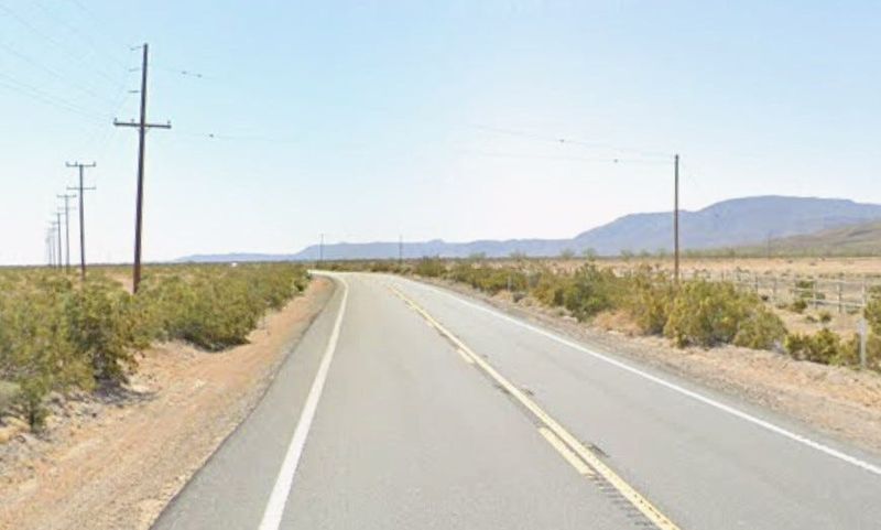 Highway 247, east of Stony Ridge Road, in an unincorporated county area near Lucerne Valley.