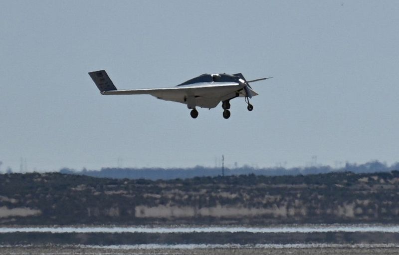 The Defense Advanced Research Projects Agency's cutting edge XRQ-73 Series Hybrid Electric Propulsion Aircraft Demonstration, or SHEPARD, demonstrator took flight over Edwards Air Force Base in April 2026.