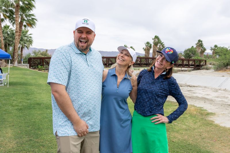 The Eisenhower Health Golf foursome included Brandon Abbott, Karen Williamson and Laura Rangel. (One golfer not pictured.)