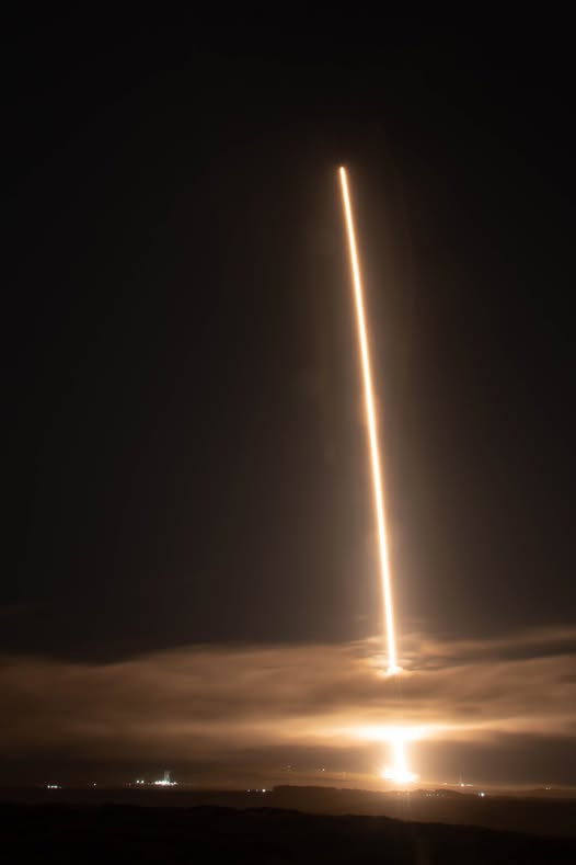 A SpaceX Falcon 9 rocket launches May 5 from the Vandenberg Space Force Base in California on a mission to deliver more of the company's Starlink internet satellites to Earth orbit.