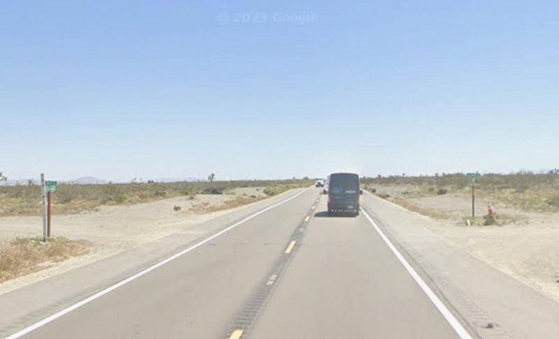 Highway 18, approaching Blanco Road in Piñon Hills.