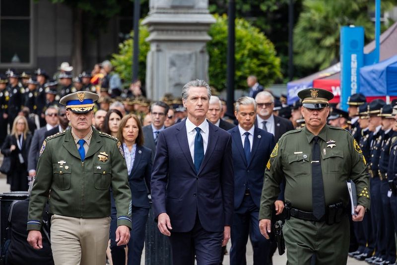 Gov. Gavin Newsom recognized the sacrifice and service of California’s fallen law enforcement officers at an annual California Peace Officers’ Memorial Ceremony.