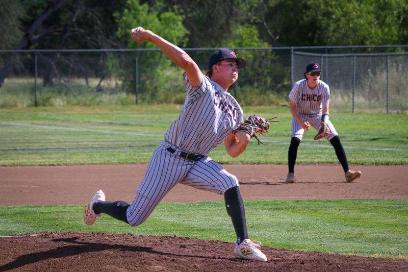 Chico starting pitcher Tanner Horn deals a pitch in a game against Foothill on Friday, May 15, 2026. The Panthers defeated the Cougars 8-7 behind a 5-run seventh inning.
