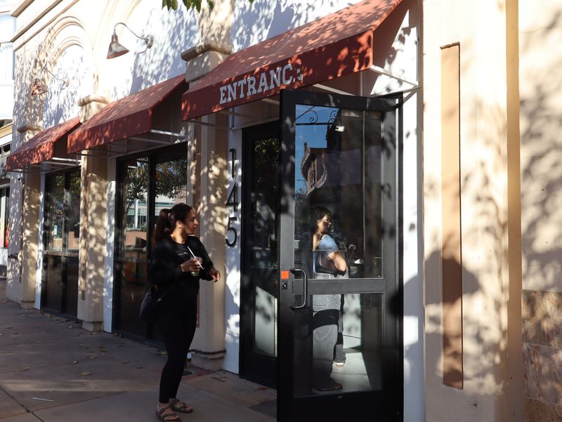A 29-year-old man was rescued by the Salinas Fire Department after falling from the roof of Maya Cinemas and getting stuck behind a wall that divided the cinema and Brewjee, a coffee shop seen here in January, 2026.