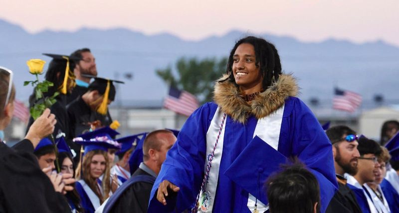 Isaac Navarro was one of 83 Lucerne Valley High School seniors, who received diplomas at the commencement ceremony on Thursday, May 21, 2026.