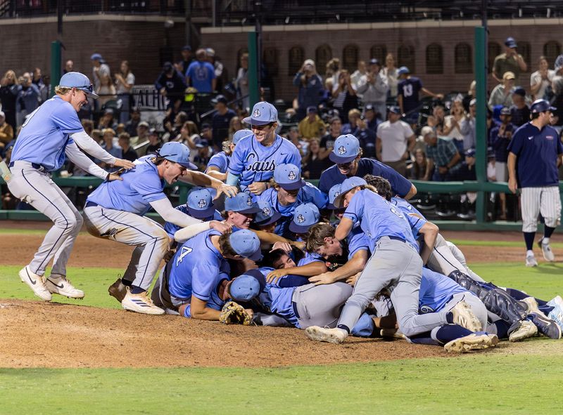 Central Valley Christian celebrates its 12-2 win over Justin Garza on May 29 in the 2026 Central Section Division III high school baseball championship game.