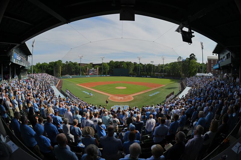 May 31, 2026; Chapel Hill, NC, USA; A general view before the game between the North Carolina Tar Heels and the East Carolina Pirates during the Chapel Hill Regional at Boshamer Stadium. Mandatory Credit: William Howard-Imagn Images