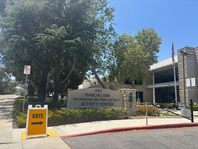 The Rancho Simi Recreation and Park District Activity Center at 4201 Guardian St. in Simi Valley served as a voting center for the California primary election June 2, 2026. Agents from the U.S. Immigration and Customs Enforcement were seen in the center's parking lot around 8:15 a.m.