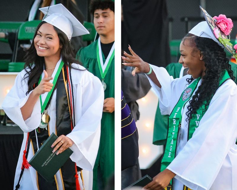 Legacy and Heritage students were among those receiving their diplomas at the 2026 Victor Valley High School graduation.