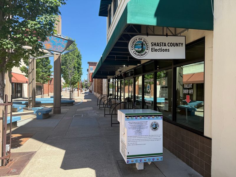 The Shasta County Elections office on Market Street on June 4, 2026.