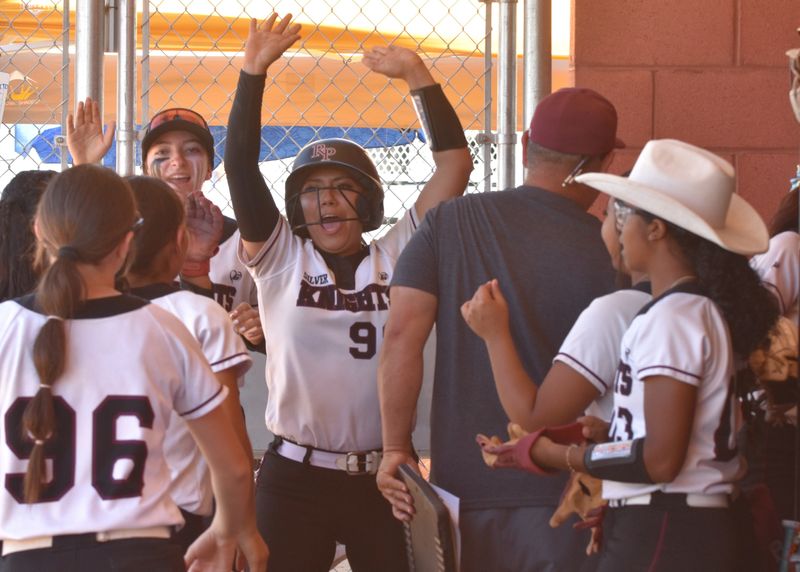 Riverside Prep's Obie Obregon celebrates after driving in the go-ahead run during the sixth inning against Redwood on Thursday, June 4, 2026. Riverside Prep beat Redwood 4-3 and advance to the CIF State Southern California Division II Regional Championship.