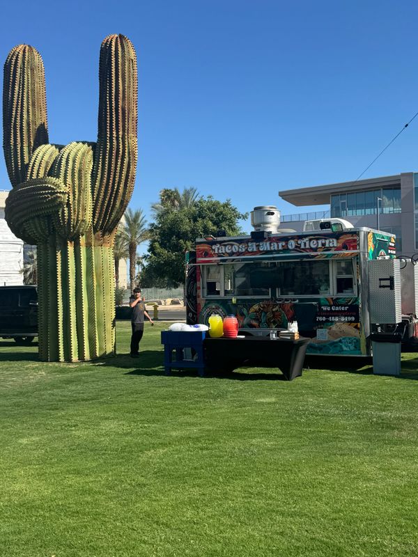 Tacos A Mar o Tierra does a lot of catering services and participates in numerous community events throughout the year.