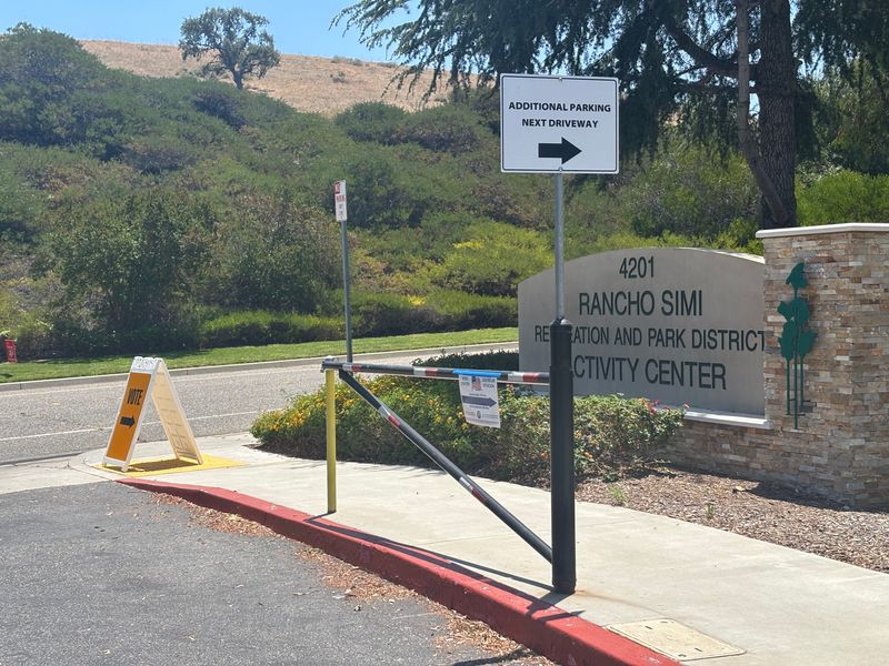 Signs for the Rancho Simi Recreation and Park District Activity Center at 4201 Guardian St. in Simi Valley. The location served as a voting center on June 2. U.S. Immigration and Customs Enforcement agents were seen in the parking lot early morning that day.