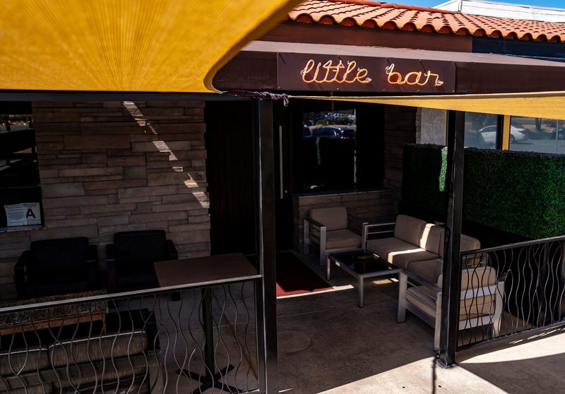 The front entrance to Little Bar in Palm Desert, Calif., Tuesday, June 16, 2026.