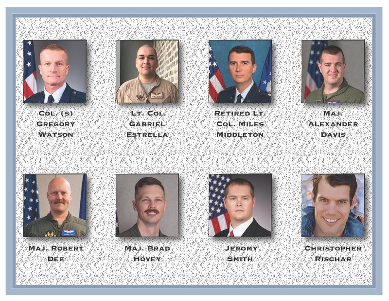 The identities of the eight crew members onboard a United States Air Force B-52 bomber that crashed near Edwards Air Force Base on June 15, 2026, have been released by the U.S. military.