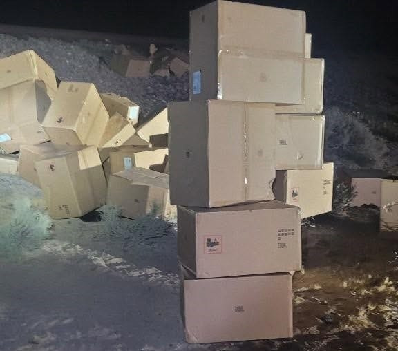 Deputies recovered an estimated $100,000 worth of freshly stolen train cargo from a box truck in Newberry Springs on Tuesday, June 16, 2026.