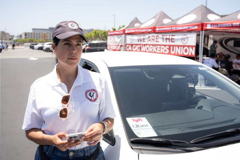 Margarita Penalosa drives full time for Lyft and Uber in Los Angeles.