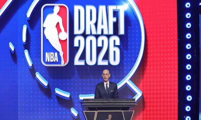 Jun 23, 2026; New York, NY, USA; NBA commissioner Adam Silver during the 2026 NBA draft at Barclays Center. Mandatory Credit: Brad Penner-Imagn Images
