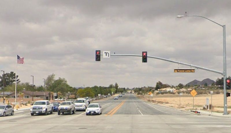 The intersection of Apple Valley Road and Yucca Loma Road in Apple Valley.