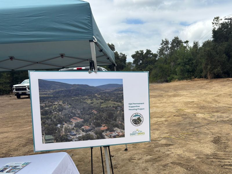 A rendering on June 30 for a 30-unit permanent supportive housing project at 611 S. Montgomery St. in Ojai. The project is scheduled to be completed in 2027.