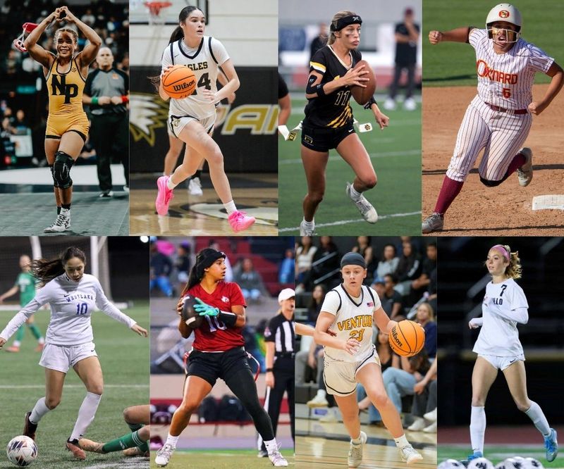 Female Athlete of Year collage.