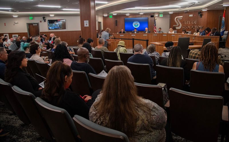 The first meeting was held in the council chambers of the new Stockton City Hall in downtown Stockton on Jul. 7, 2026.