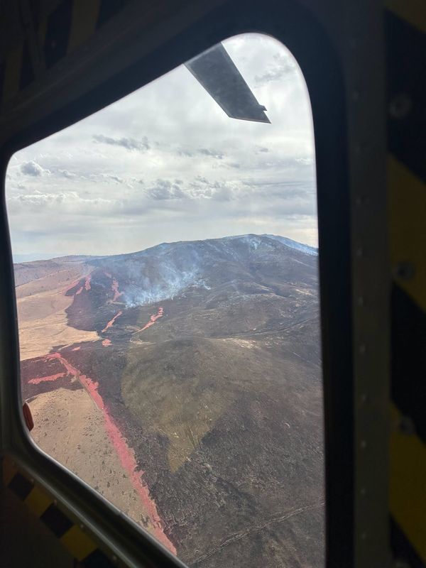 Elephant Fire burning west of Loyalton
