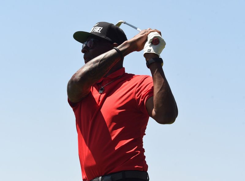 Jerry Rice at the American Century Celebrity Golf Championship at Edgewood Tahoe on July 11, 2025.