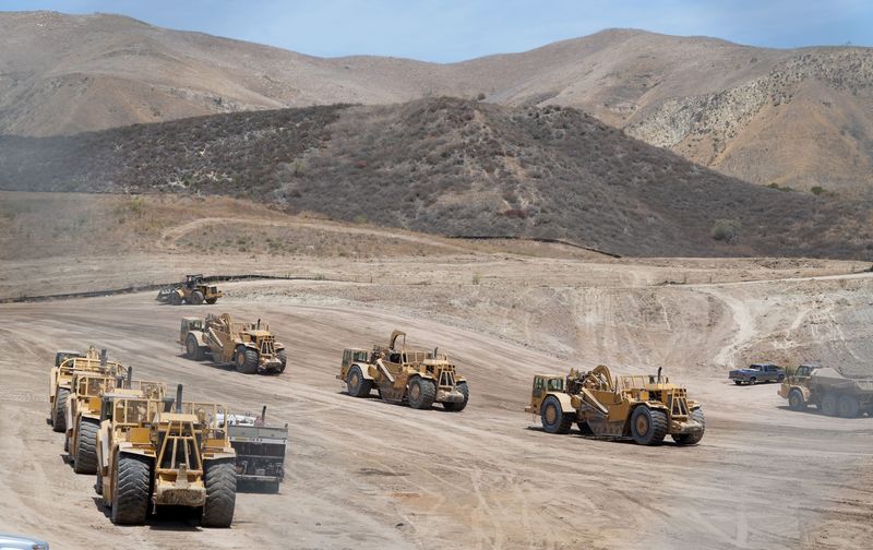 Grading work is underway at the former Lost Canyons Golf Club in Simi Valley July 24. Home construction has not yet begun but the site is being redeveloped with more than 300 new homes