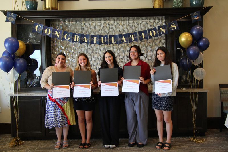 Mountain View Country Club's 2026 scholarship recipients were Alejandra Casillas, Violet David, Alexia Rodriguez, Xitlaly Rodriguez and Zeidy Rodrigue.