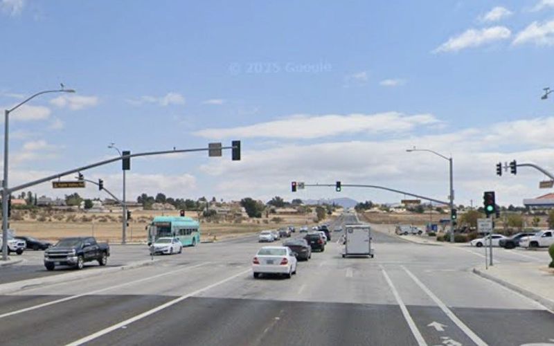 The intersection of Apple Valley and Yucca Loma roads in Apple Valley.