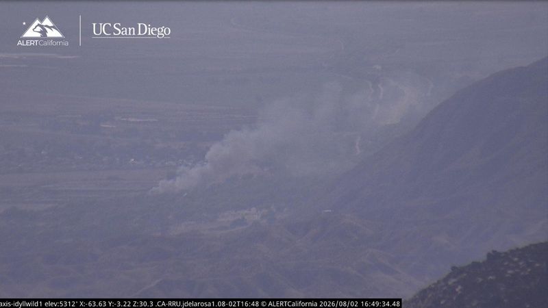 A view of the Soboba Fire in San Jacinto.