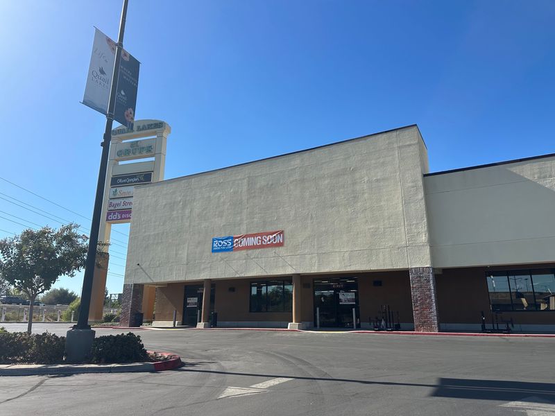 A new Ross Dress for Less will open at the Quail Lakes Shopping Center. A "coming soon" banner hangs from the building on Aug. 4, 2026.